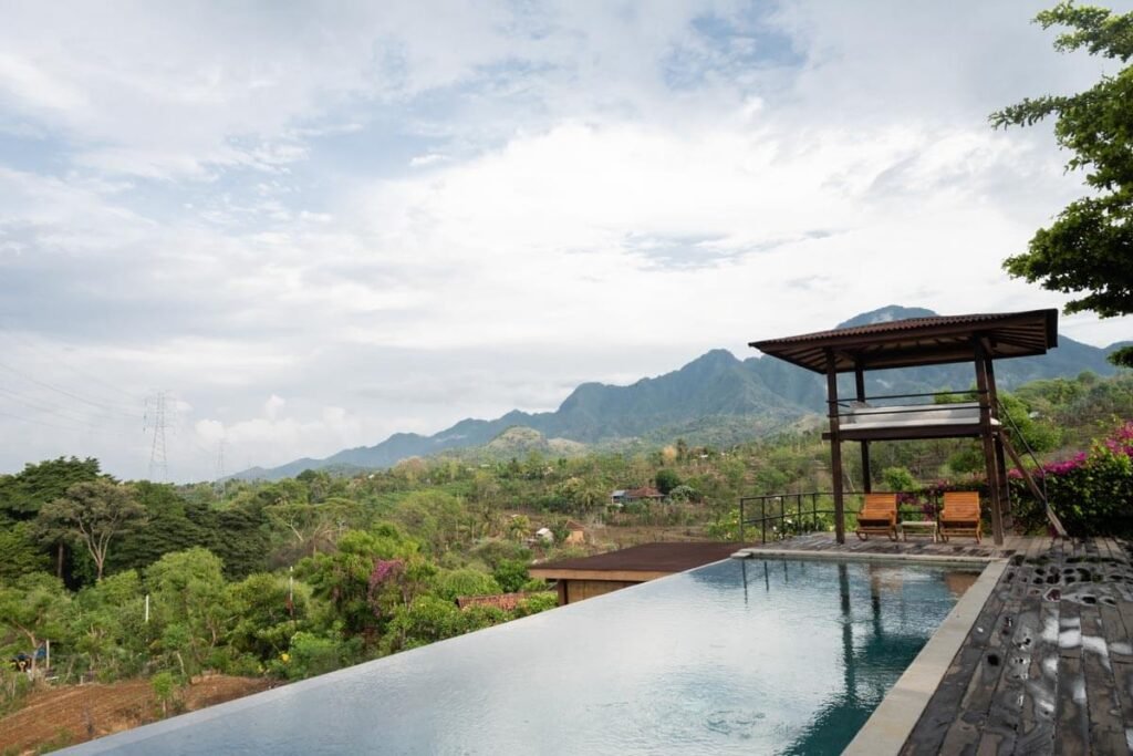 Sumber kima hill mountain view pool nature